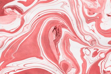 Boya desenli kırmızı mermer arkaplan