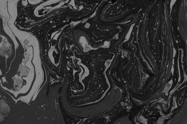 Siyah mermer arka plan boya ile doku sıçramalarına