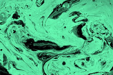 Yeşil mermer arka plan boya ile doku sıçramalarına