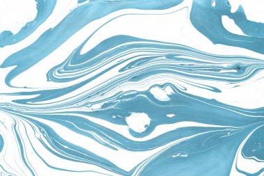 boya ile mavi mermer arka plan doku sıçramalarına