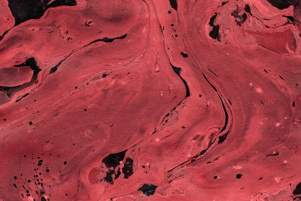 Red Marble background with paint splashes texture