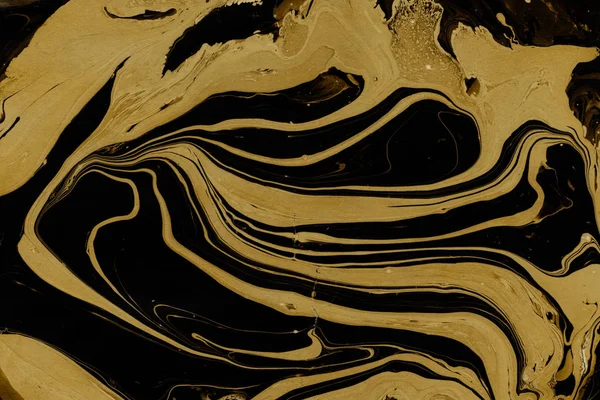 Fundo Mármore Dourado Com Pintura Espirra Textura — Fotografia de Stock