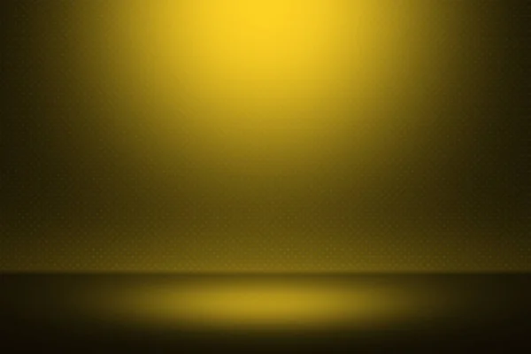 製品ショーケースを黄色 背景にスポット ライトします レイアウト プレゼンテーション — ストック写真