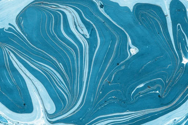 Μπλε Φόντο Μάρμαρα Χρώμα Πιτσιλιές Υφή — Φωτογραφία Αρχείου