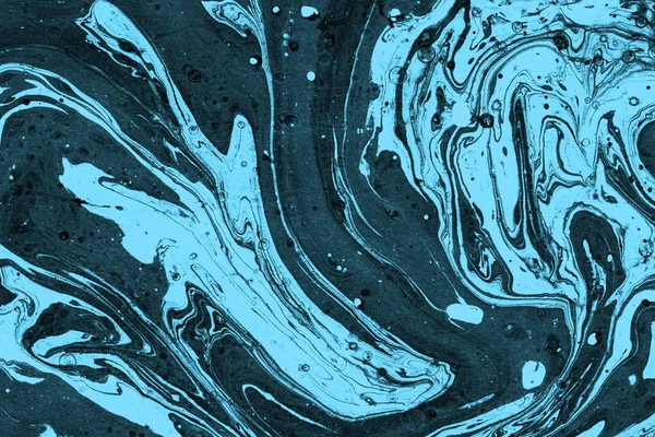 Blue Marble Background Paint Splashes Texture — Stock Photo, Image