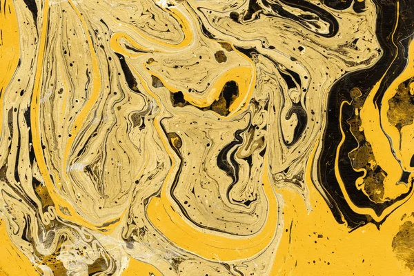 golden Marble background with paint splashes texture