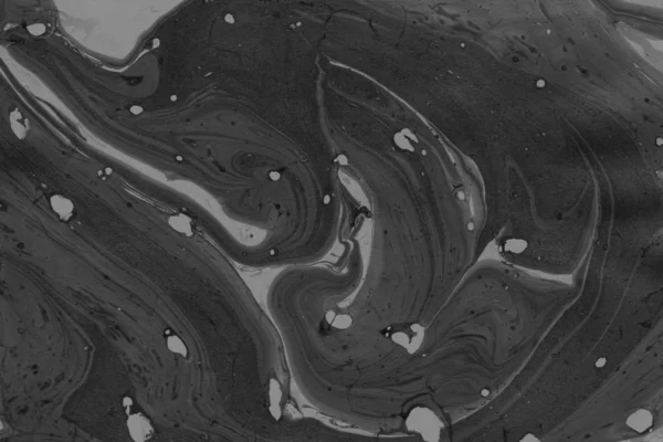 Zwarte Marmer Achtergrond Met Verf Spatten Textuur — Stockfoto