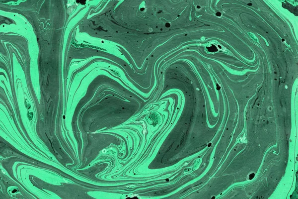 Green Marble Background Paint Splashes Texture — Stock Photo, Image