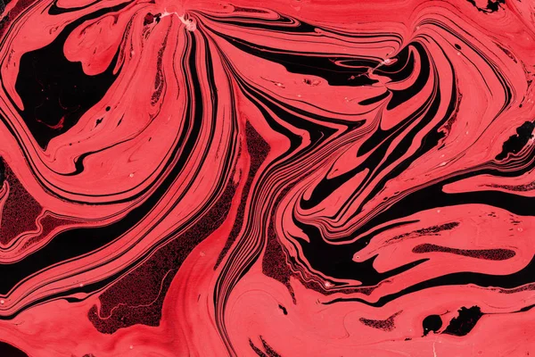 Red Marble background with paint splashes texture