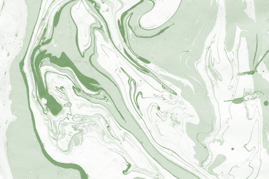 green Marble background with paint splashes texture