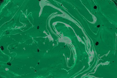 Yeşil mermer arka plan boya ile doku sıçramalarına