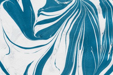 boya ile mavi mermer arka plan doku sıçramalarına