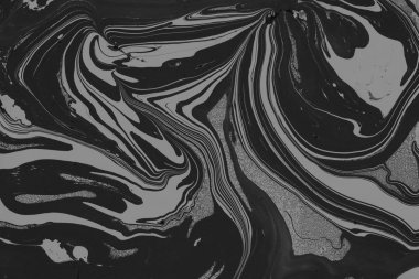 Siyah mermer arka plan boya ile doku sıçramalarına