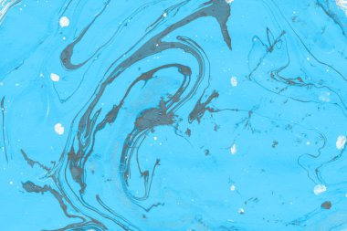 boya ile mavi mermer arka plan doku sıçramalarına