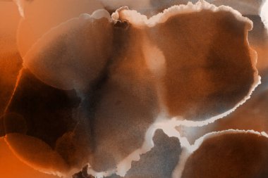 doku, arka plan kahverengi mürekkep lekeleri