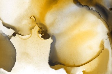 doku, arka plan sarı mürekkep lekeleri