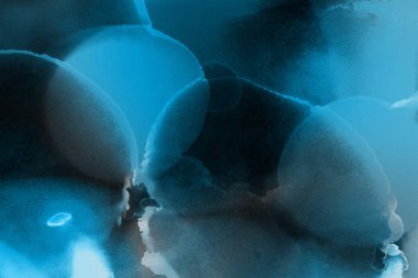 mavi mürekkep deseni lekeler, soyut arkaplan