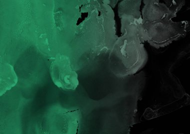 doku, arka plan yeşil mürekkep lekeleri