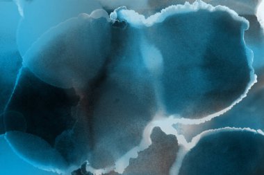 mavi mürekkep deseni lekeler, soyut arkaplan