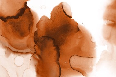 doku, arka plan kahverengi mürekkep lekeleri