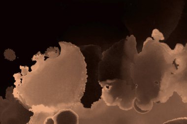 doku, arka plan kahverengi mürekkep lekeleri