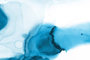 mavi mürekkep deseni lekeler, soyut arkaplan