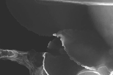 doku, arka plan yeşil mürekkep lekeleri