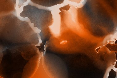 doku, arka plan kahverengi mürekkep lekeleri