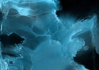 mavi mürekkep deseni lekeler, soyut arkaplan