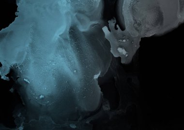 mavi mürekkep deseni lekeler, soyut arkaplan