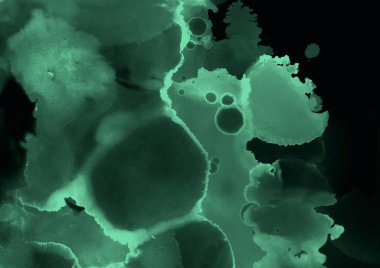 doku, arka plan yeşil mürekkep lekeleri