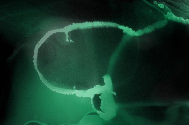 doku, arka plan yeşil mürekkep lekeleri