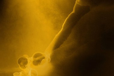 doku, arka plan sarı mürekkep lekeleri