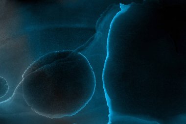 mavi mürekkep deseni lekeler, soyut arkaplan