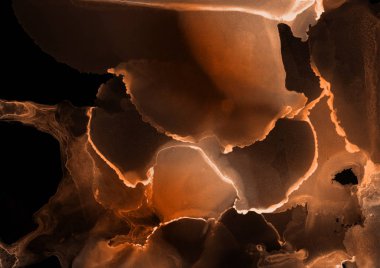 doku, arka plan kahverengi mürekkep lekeleri