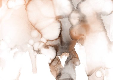 doku, arka plan kahverengi mürekkep lekeleri