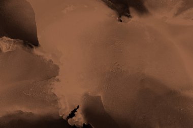 doku, arka plan kahverengi mürekkep lekeleri