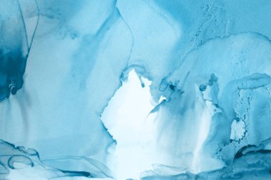 mavi mürekkep deseni lekeler, soyut arkaplan