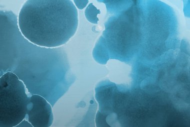 mavi mürekkep deseni lekeler, soyut arkaplan