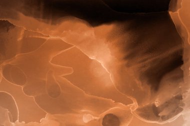 doku, arka plan kahverengi mürekkep lekeleri