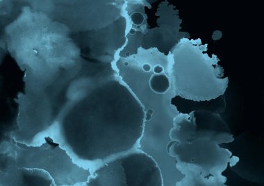 mavi mürekkep deseni lekeler, soyut arkaplan