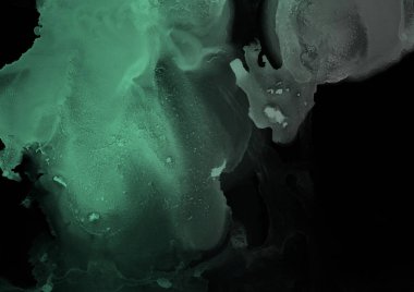 doku, arka plan yeşil mürekkep lekeleri