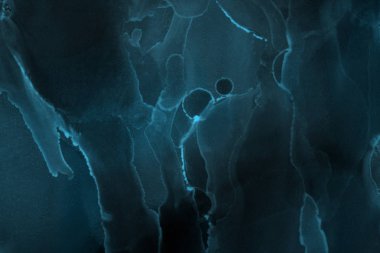 mavi mürekkep deseni lekeler, soyut arkaplan