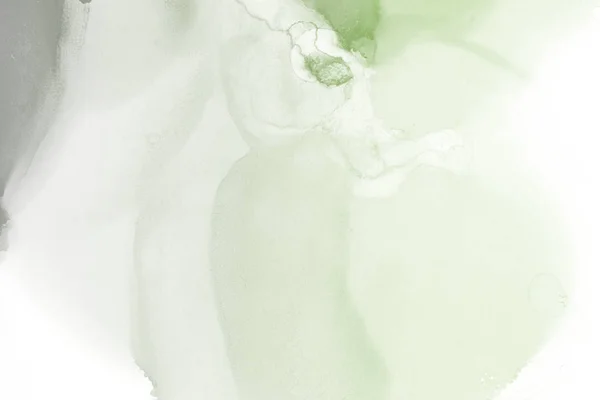 Grüne Tinte Färbt Textur Abstrakter Hintergrund — Stockfoto