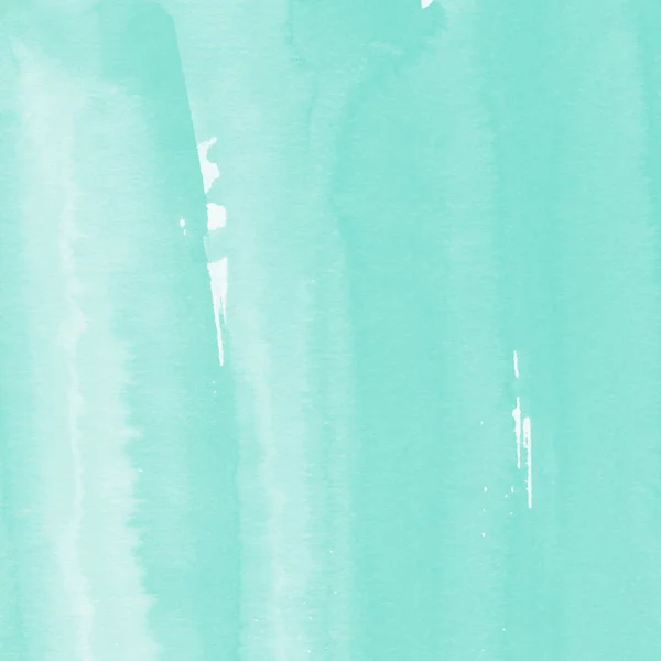 Turquoise Watercolor Paint Texture Abstract Background — Stock Photo, Image