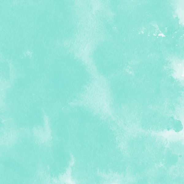 Turquoise Watercolor Paint Texture Abstract Background — Stock Photo, Image