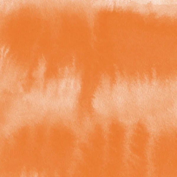Pomarańczowa Farba Akwarela Tekstury Streszczenie Tło — Zdjęcie stockowe