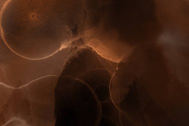 doku, arka plan kahverengi mürekkep lekeleri