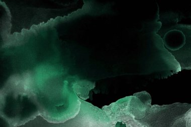 doku, arka plan yeşil mürekkep lekeleri