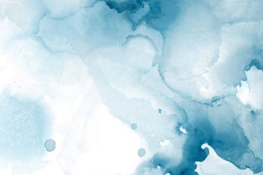 mavi mürekkep deseni lekeler, soyut arkaplan